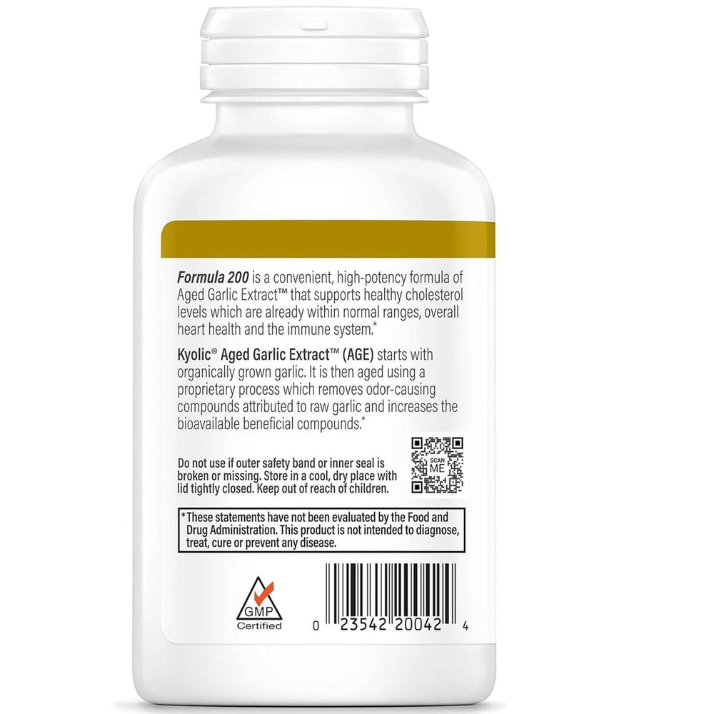 Close-up of Kyolic Reserve aged garlic capsules highlighting immune support potential.