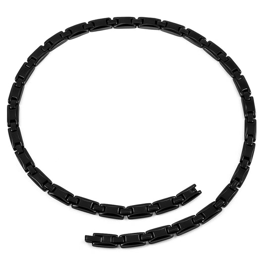 KYOSI titanium magnetic necklace front view for daily wear and unisex style