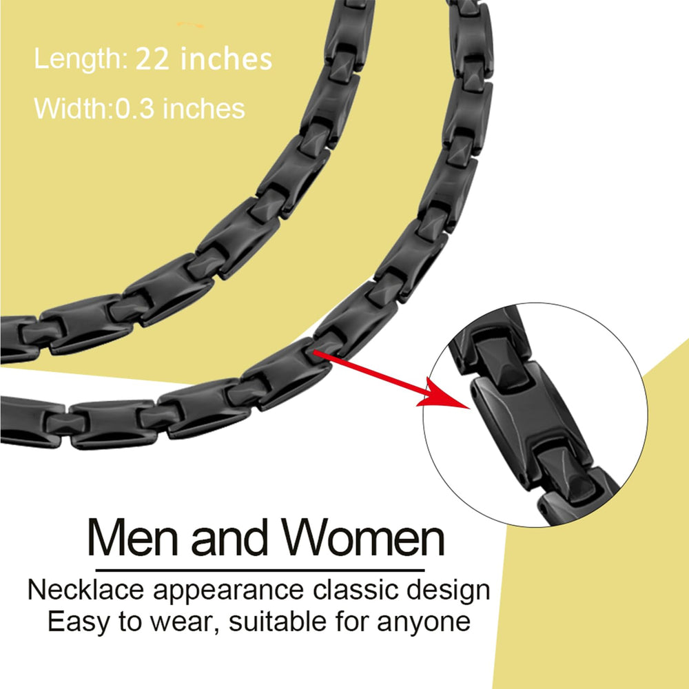 KYOSI necklace with sizing tool demonstrating easy self-adjustment
