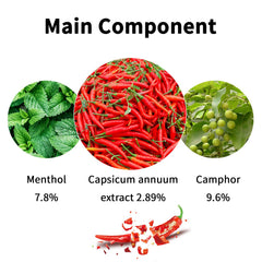 KZM Kangzhimei capsaicin patch removal with warm water, no residue