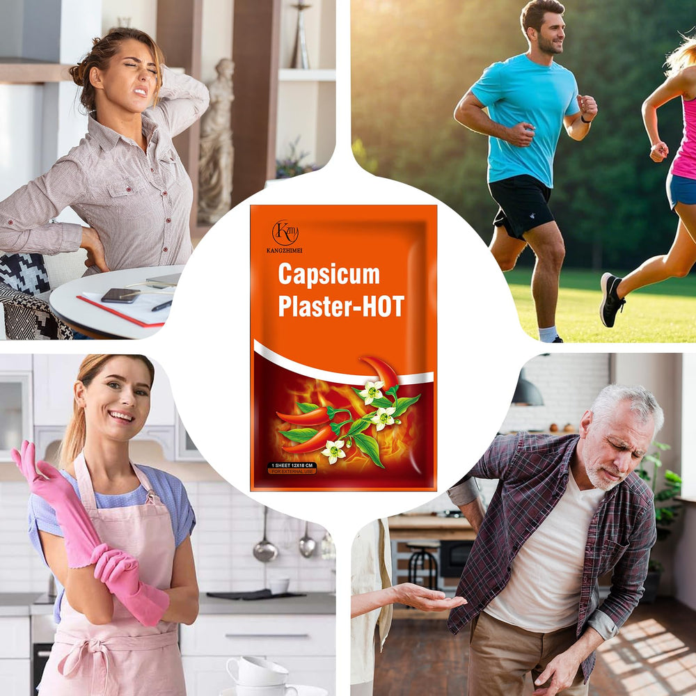 KZM KANGZHIMEI Capsaicin Patches XL removal with warm water, residue-free