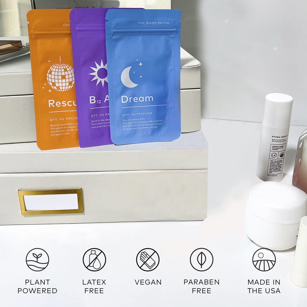 LA MEND Good Patch 3-pack packaging on display for easy daily routine.