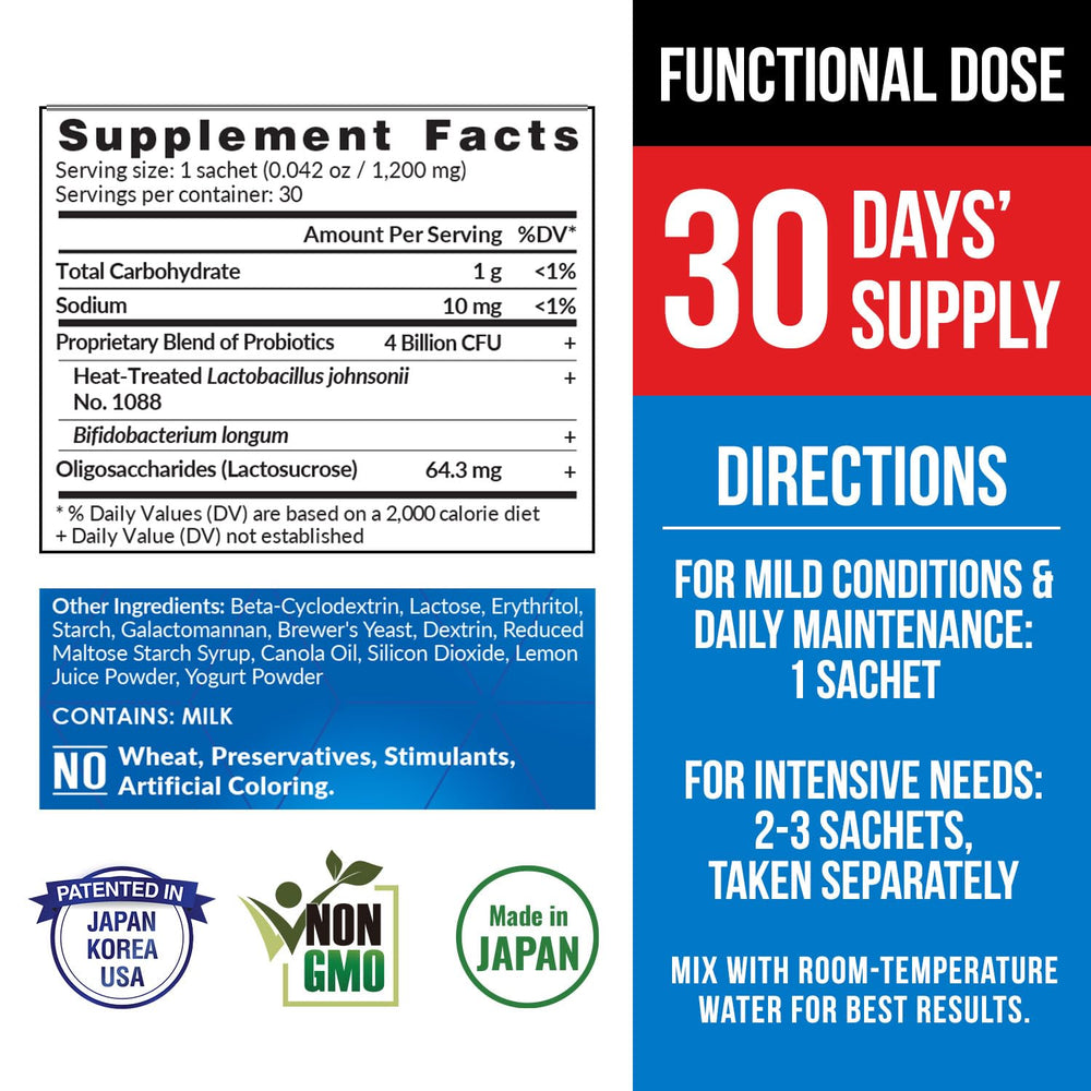 LABO Nutrition GASTRICELL sachet pack close-up shows convenient single-serve portions.