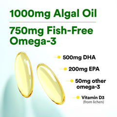 LABO Nutrition non-GMO algae omega-3 packaging, highlighting quality and safety