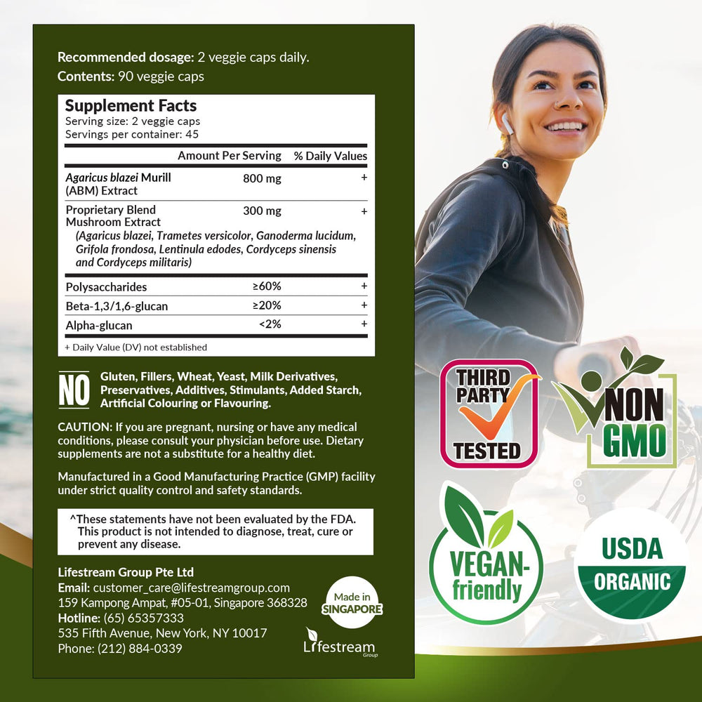 LABO Nutrition Organic Certifications USDA EU seal on package.