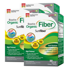 LABO Nutrition Sunfiber PHGG powder dissolves easily in water for a tasteless daily mix.
