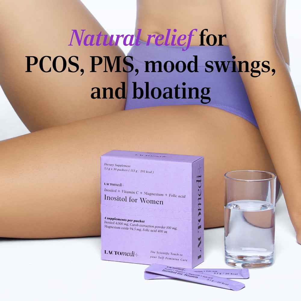 Lactomedi Inositol 40:1 ratio graphic for balanced wellness.