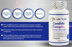 Lady Soma Candida Complex packaging on shelf for informed shoppers