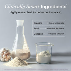 Ladywell Creatine Pearl Complex glass with drink hints at daily vitality and focus.