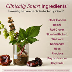 Ladywell Perimeno bottle label highlights black cohosh and reishi