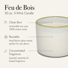 LAFCO New York Feu de Bois hand-blown glass vessel elevates home decor