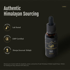 Lajit resin harvest from the Himalayas in amber tones
