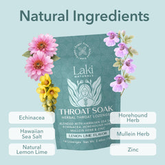 Laki Naturals Hawaiian sea salt image emphasizing mineral-infused soothing notes