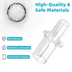 Mouthpieces are washable and reusable to reduce waste