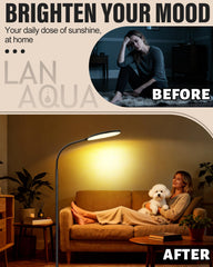 LanAqua lamp with remote control enables hands-free operation during reading