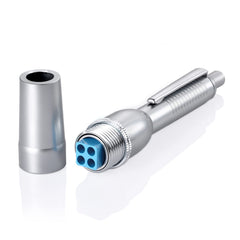 LANBO 4-pin lancing device front view, compact and ergonomic for quick testing.