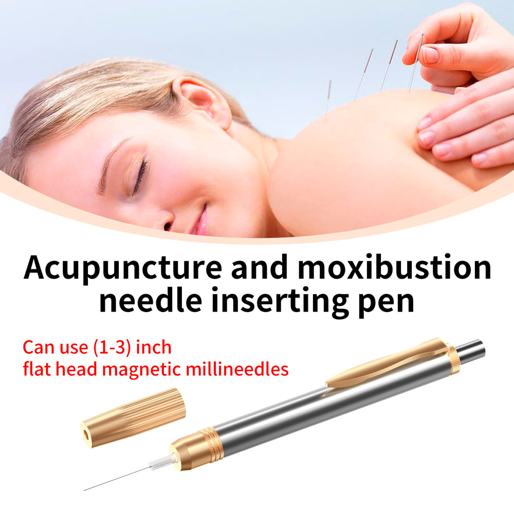 LANBO painless acupuncture needle inserter compatible with moxibustion sessions