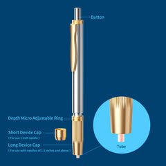 LANBO painless acupuncture needle inserter depth guide supports controlled insertion