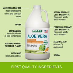 Cold-processed Land Art gel preserving natural enzymes and freshness