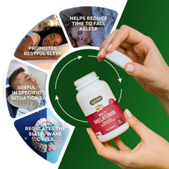 Cherry-flavored LANDAU melatonin tablet, kid-friendly design, pleasant bedtime ritual