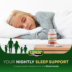 Landau melatonin promotes a consistent bedtime routine.