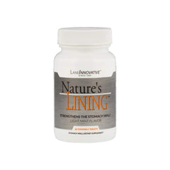 Lane Innovative Nature's Lining chewable tablets bottle for daily digestive support