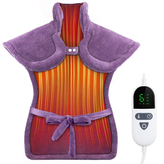 LANVA heating pad neck-shoulders-back coverage for targeted relief after a long day