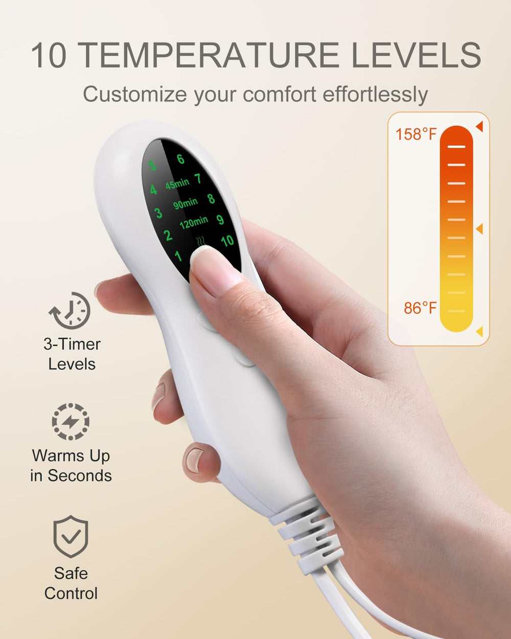 LANVA pad applied to back and shoulders illustrating full-body warmth.