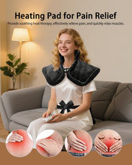 LANVA heating pad full-body-fit contours to your torso for even coverage