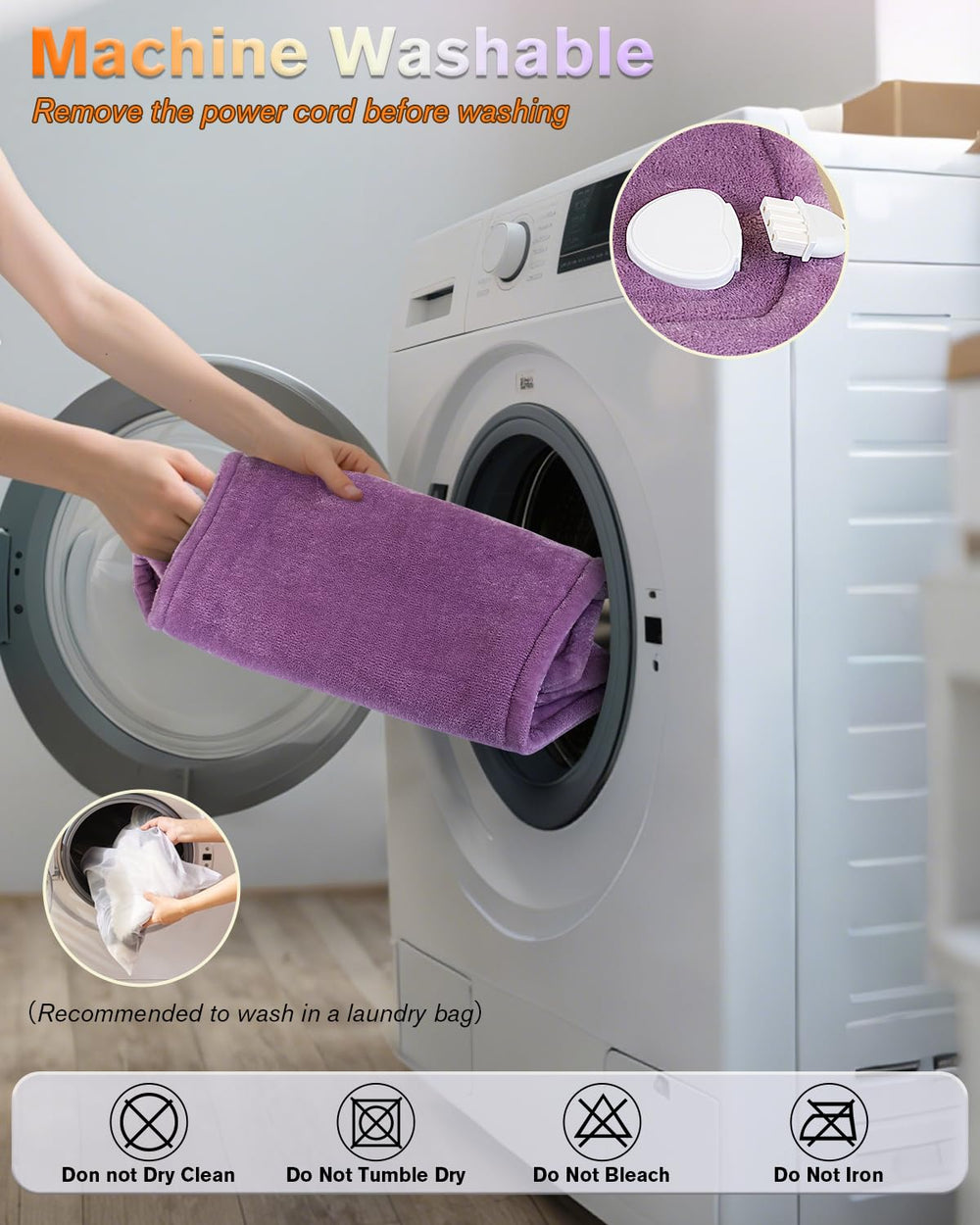 LANVA heating pad ultra-soft flannel fabric delivers cozy comfort