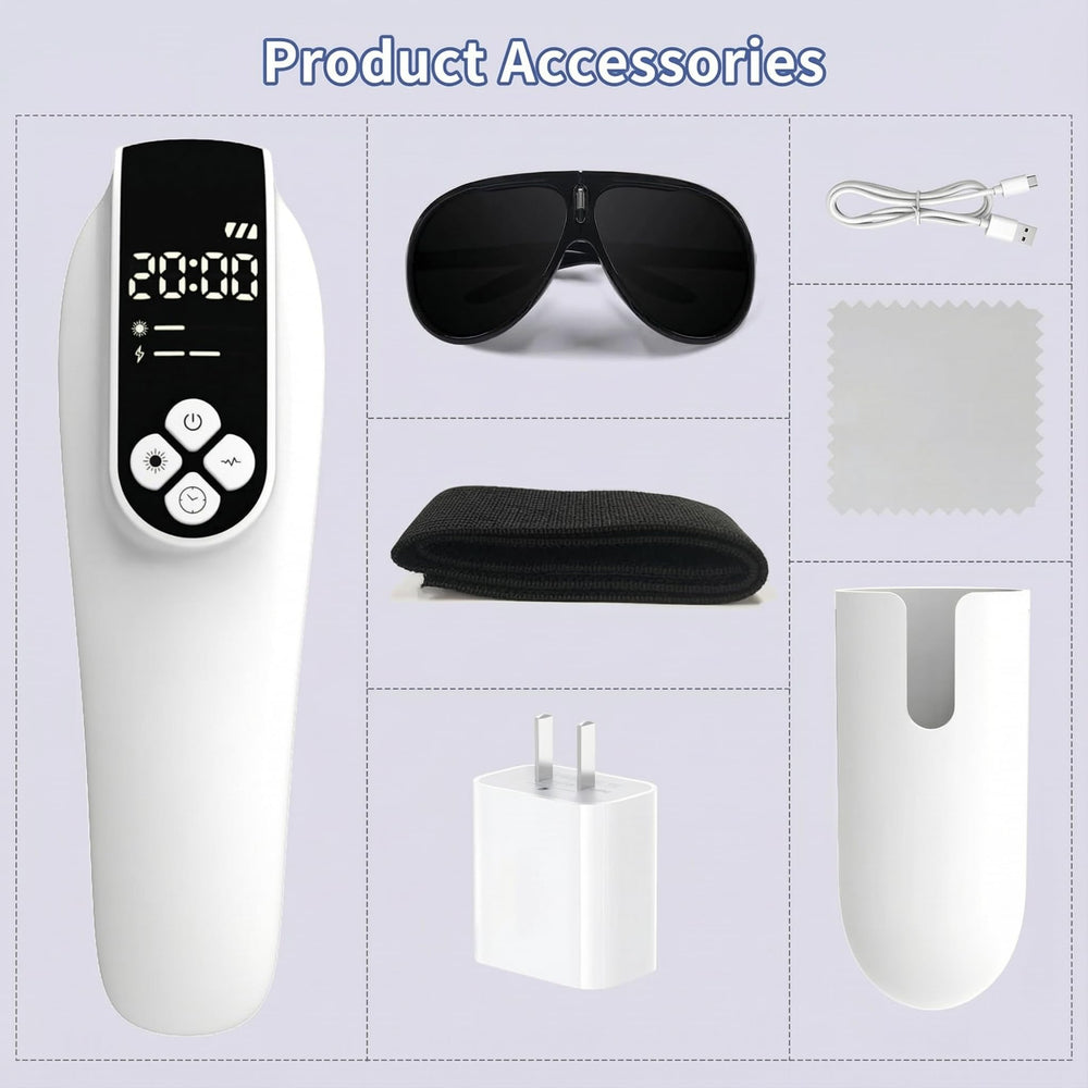 LaseLocks compact unit in travel bag highlighting daily convenience.