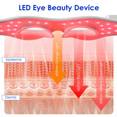 LaseLocks eye mask minimizes light leakage with contour fit for focused therapy anywhere.