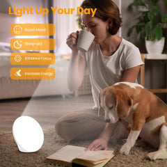 LASTAR Sun Lamp with 66 LEDs spreads even light from about 20 inches.