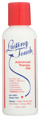 Lasting Touch Advance Therapy Gel bottle front for soothing body care routine.