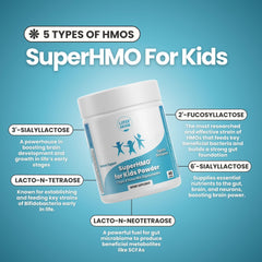 Layer Origin SuperHMO kids powder poured into milk for a kid-friendly drink