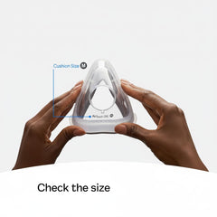 LCHJDJX AirTouch F20 cushion seal and fit demonstration for reduced leaks.