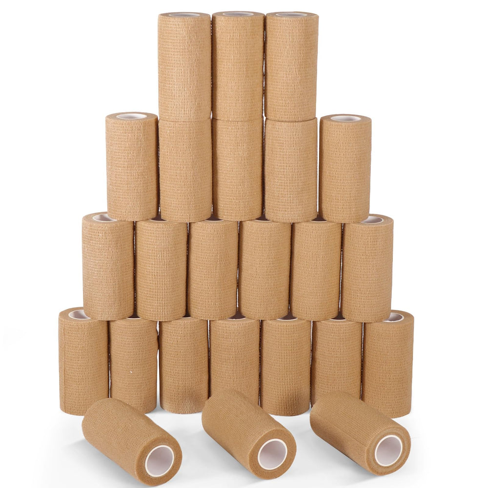 LDIWEE 24-pack bandage wrap in 4-inch width for versatile first aid use.