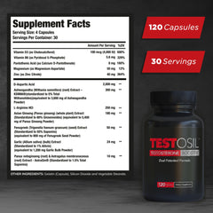 Leading Edge Health Testosil capsules close-up highlighting ashwagandha for stress resilience