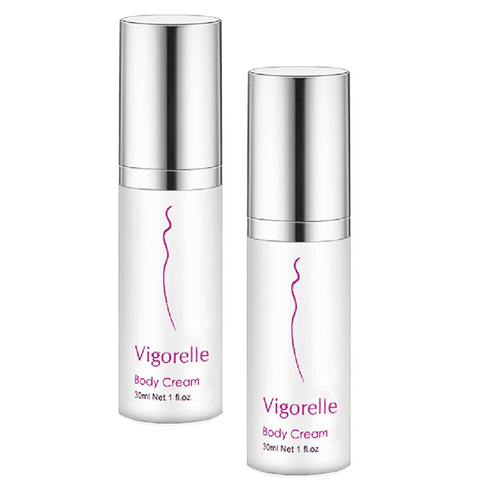 Leading Edge Health Vigorelle cream application for vaginal moisture support and comfort.