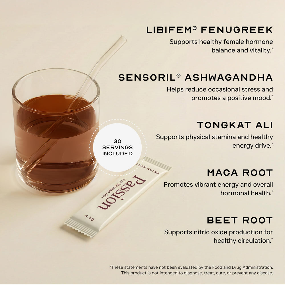 Lean Nutra Passion tub label emphasizes berry citrus flavor and natural ingredients.