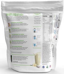 Lean1 Vanilla shake pour demonstrates easy mixing for on-the-go nutrition.