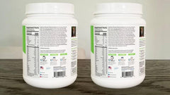 LEAN1 vanilla powder scoop highlights precise portioning for steady daily intake.