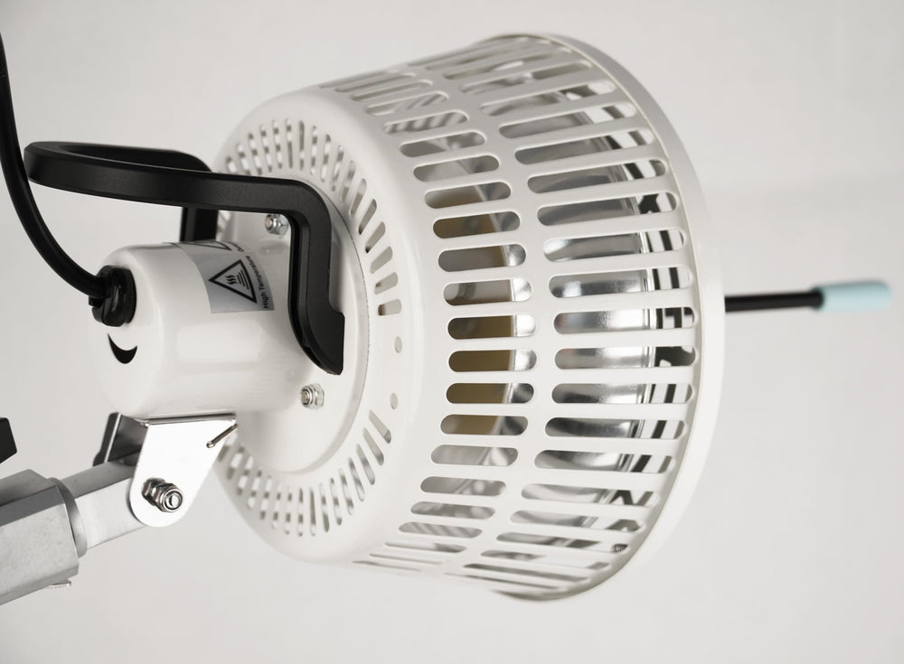 Leawell compact footprint side view emphasizes space-saving design.