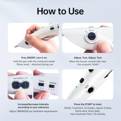 Leawell battery indicator visible on the pen
