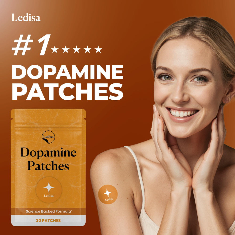 Application step showing easy 8-hour wear for Ledisa patch.