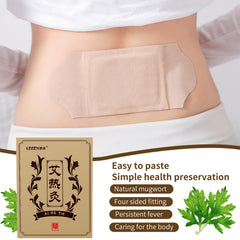 LEEOYINK Mugwort patch with temperature stickers enables safe heat control.