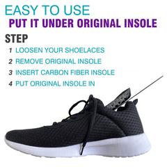 Leeuoe carbon fiber insole durable lightweight construction for everyday wear