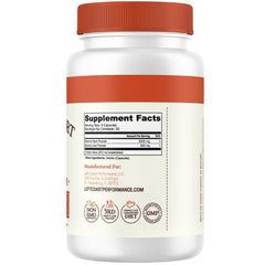 Left Coast Performance capsules ready for daily use with water