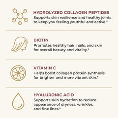Closeup of Left Coast Performance multi-collagen powder ingredients indicating high-quality components
