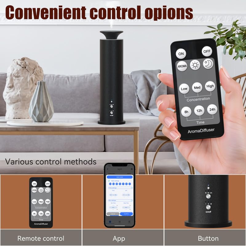 Legardliliu app-control diffuser demonstrates Bluetooth scheduling